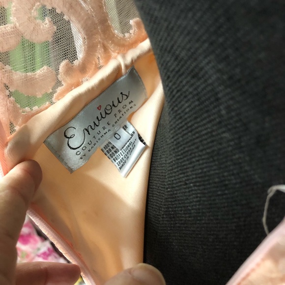 Just lowered price on all formals Stunning High Low Formal Wear Gown Pink size 0 - Picture 11 of 13